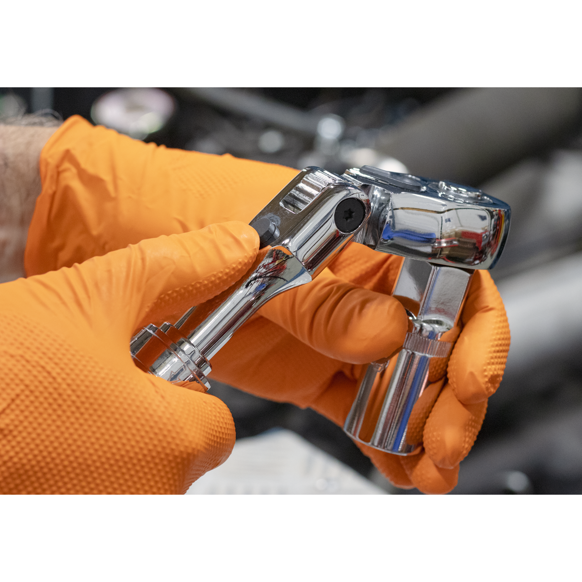 Locking Flexi-Head Extendable Ratchet Wrench 1/2"Sq Drive AK6682