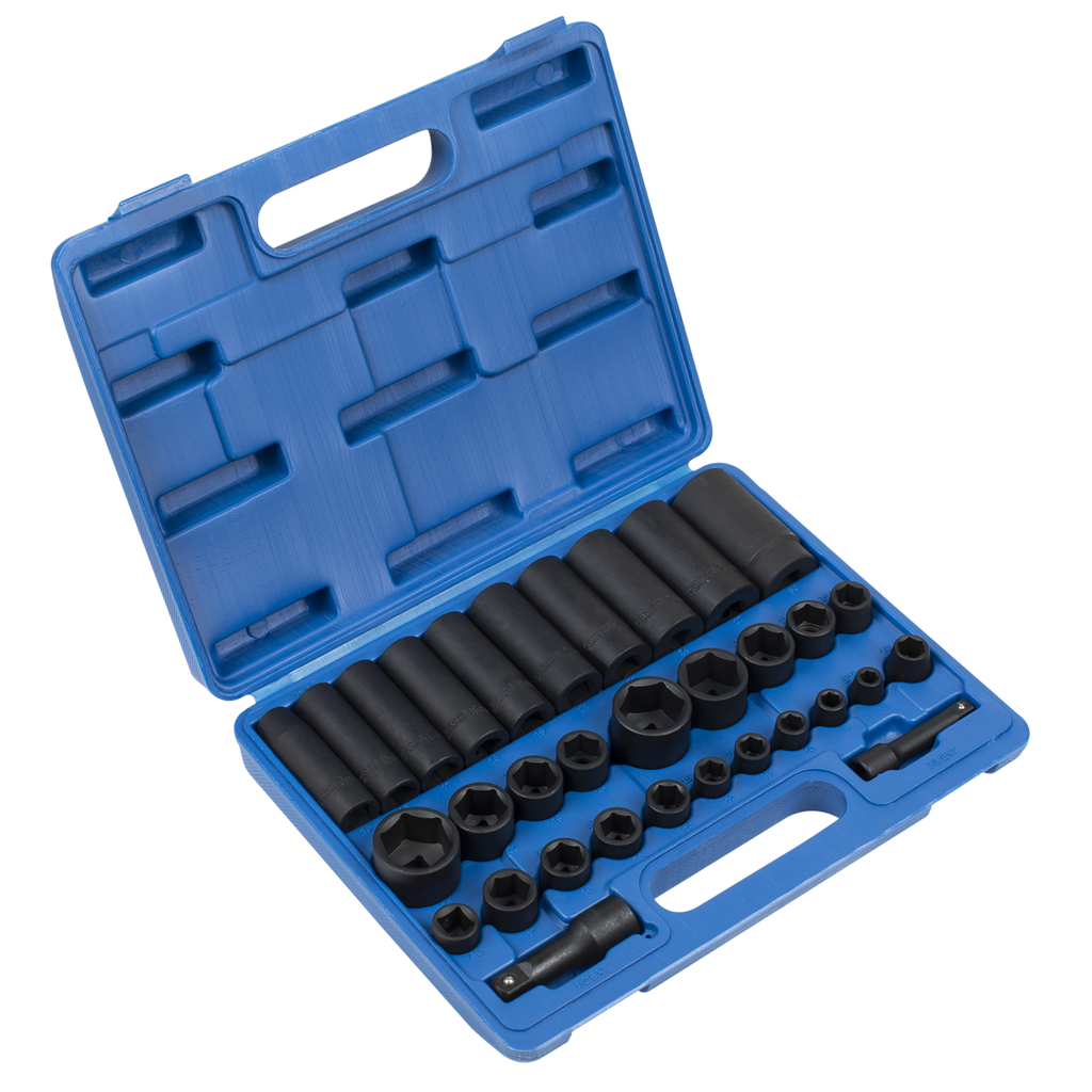 Metric/Imperial Impact Socket Set 3/8" & 1/2"Sq Drive 32pc AK681