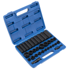 Metric/Imperial Impact Socket Set 3/8" & 1/2"Sq Drive 32pc AK681