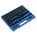 Metric/Imperial Impact Socket Set 3/8" & 1/2"Sq Drive 32pc AK681