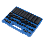 Metric/Imperial Impact Socket Set 3/8" & 1/2"Sq Drive 32pc AK681