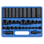Metric/Imperial Impact Socket Set 3/8" & 1/2"Sq Drive 32pc AK681