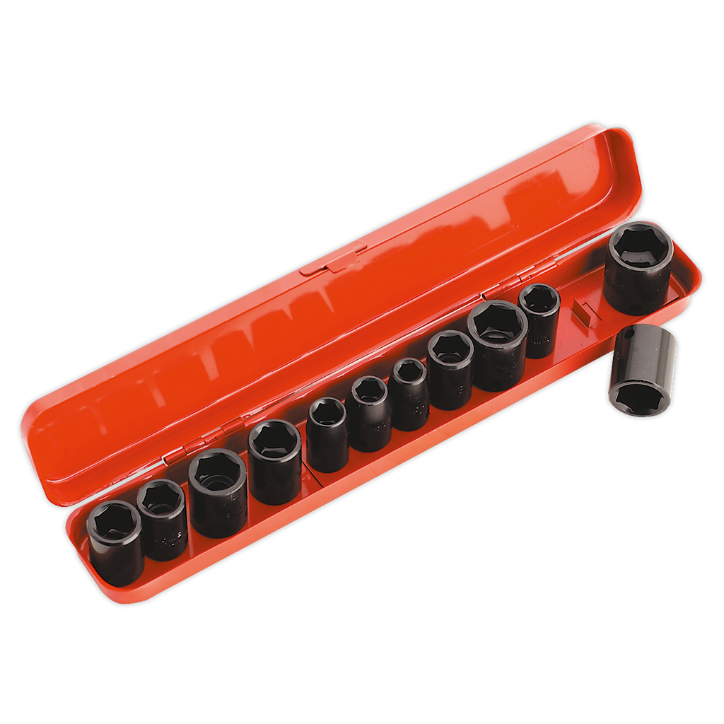 Metric/Imperial Impact Socket Set 3/8"Sq Drive 12pc AK682