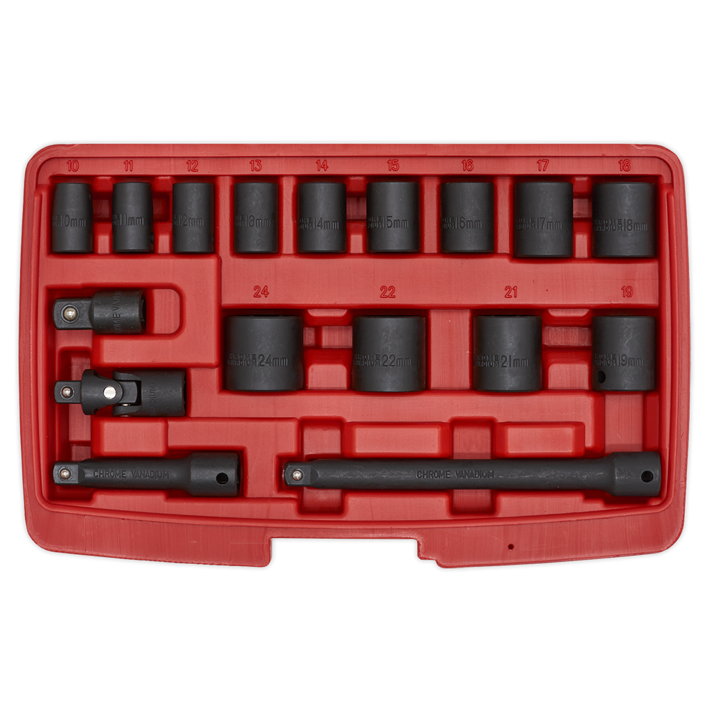 Impact Socket Set 3/8"Sq Drive 17pc AK68217