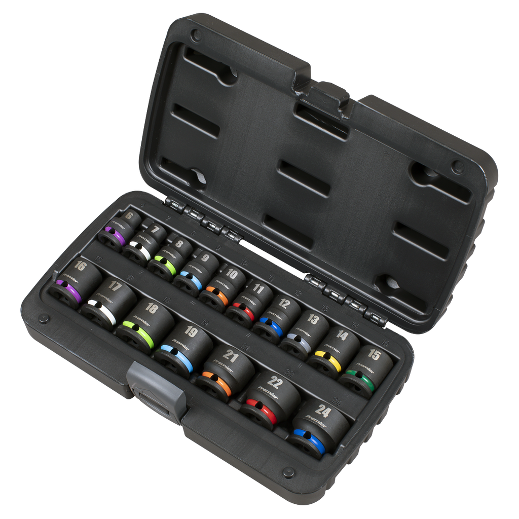 Impact Socket Set 3/8"Sq Drive 17pc AK68218
