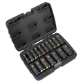 Deep Impact Socket Set 3/8"Sq Drive 17pc AK68219