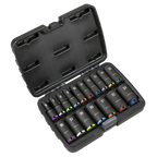 Deep Impact Socket Set 3/8"Sq Drive 17pc AK68219