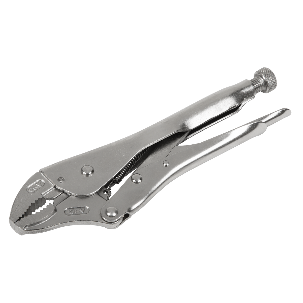 Locking Pliers Curved Jaws 225mm 0-47mm Capacity AK6821