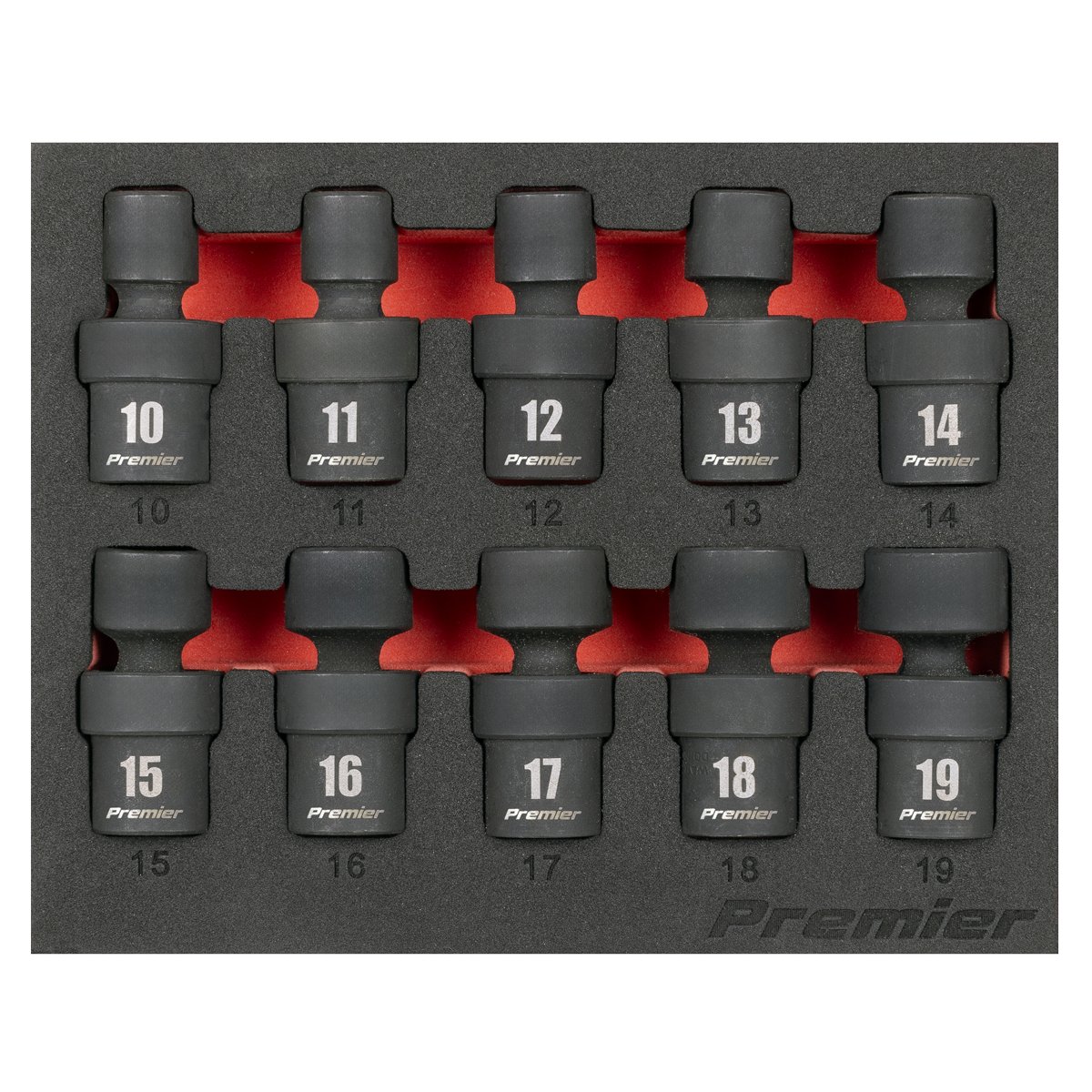 Universal Joint Impact Socket Set 3/8"Sq Drive 10pc AK68220