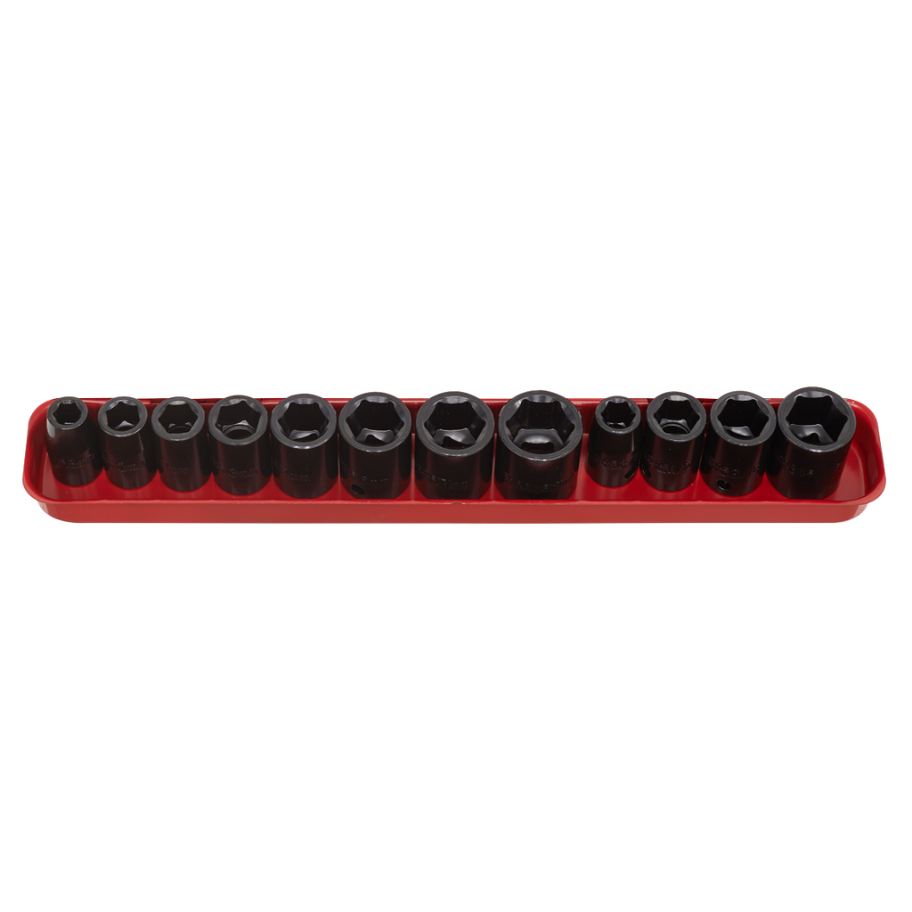 Metric/Imperial Impact Socket Set 3/8"Sq Drive 12pc AK682