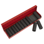 Metric/Imperial Deep Impact Socket Set 3/8"Sq Drive 12pc AK683