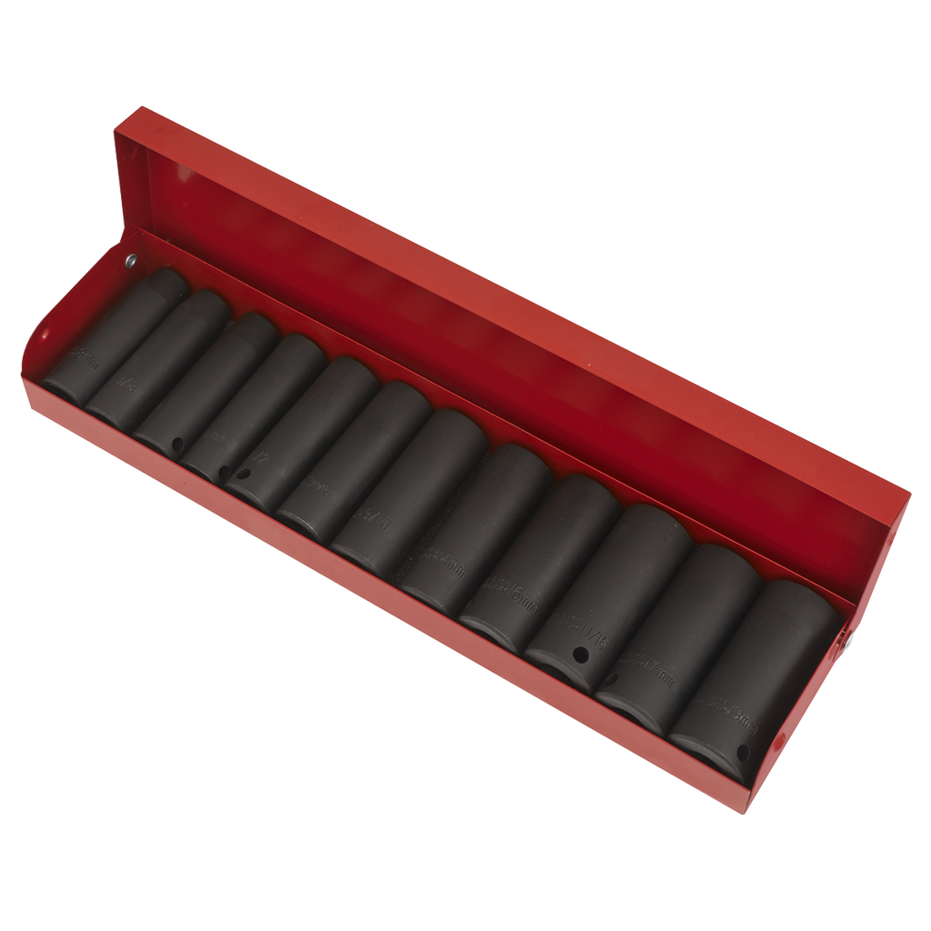Metric/Imperial Deep Impact Socket Set 3/8"Sq Drive 12pc AK683