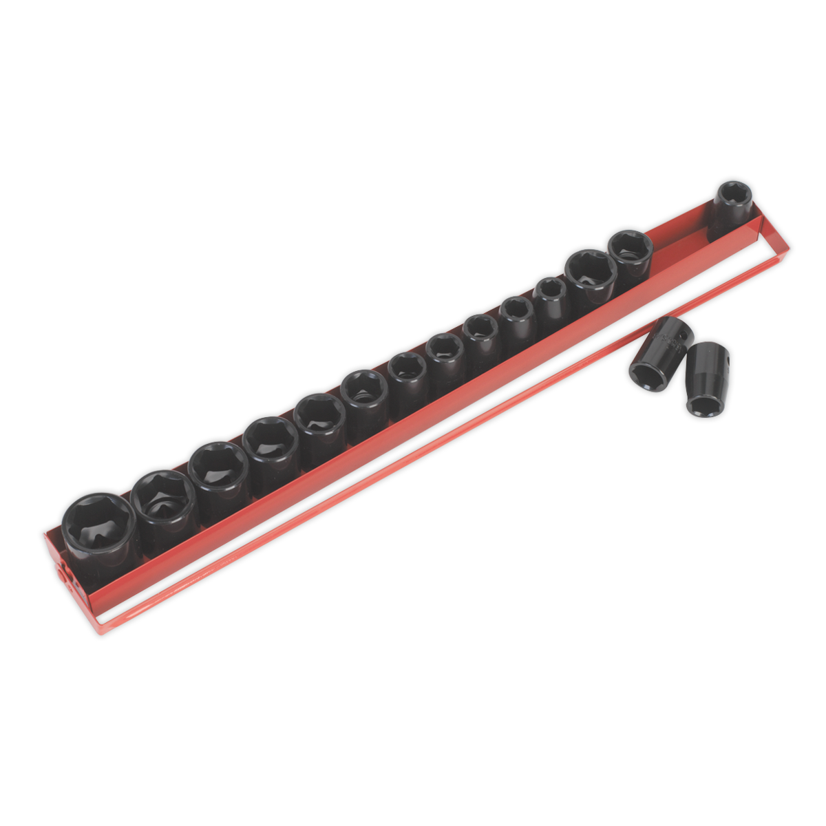 Metric/Imperial Impact Socket Set 1/2"Sq Drive 16pc AK684