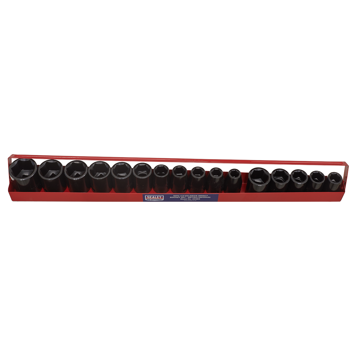 Metric/Imperial Impact Socket Set 1/2"Sq Drive 16pc AK684