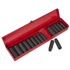 Metric/Imperial Deep Impact Socket Set 1/2"Sq Drive 16pc AK685