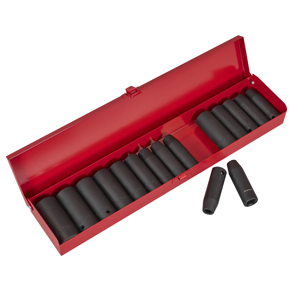 Metric/Imperial Deep Impact Socket Set 1/2"Sq Drive 16pc AK685