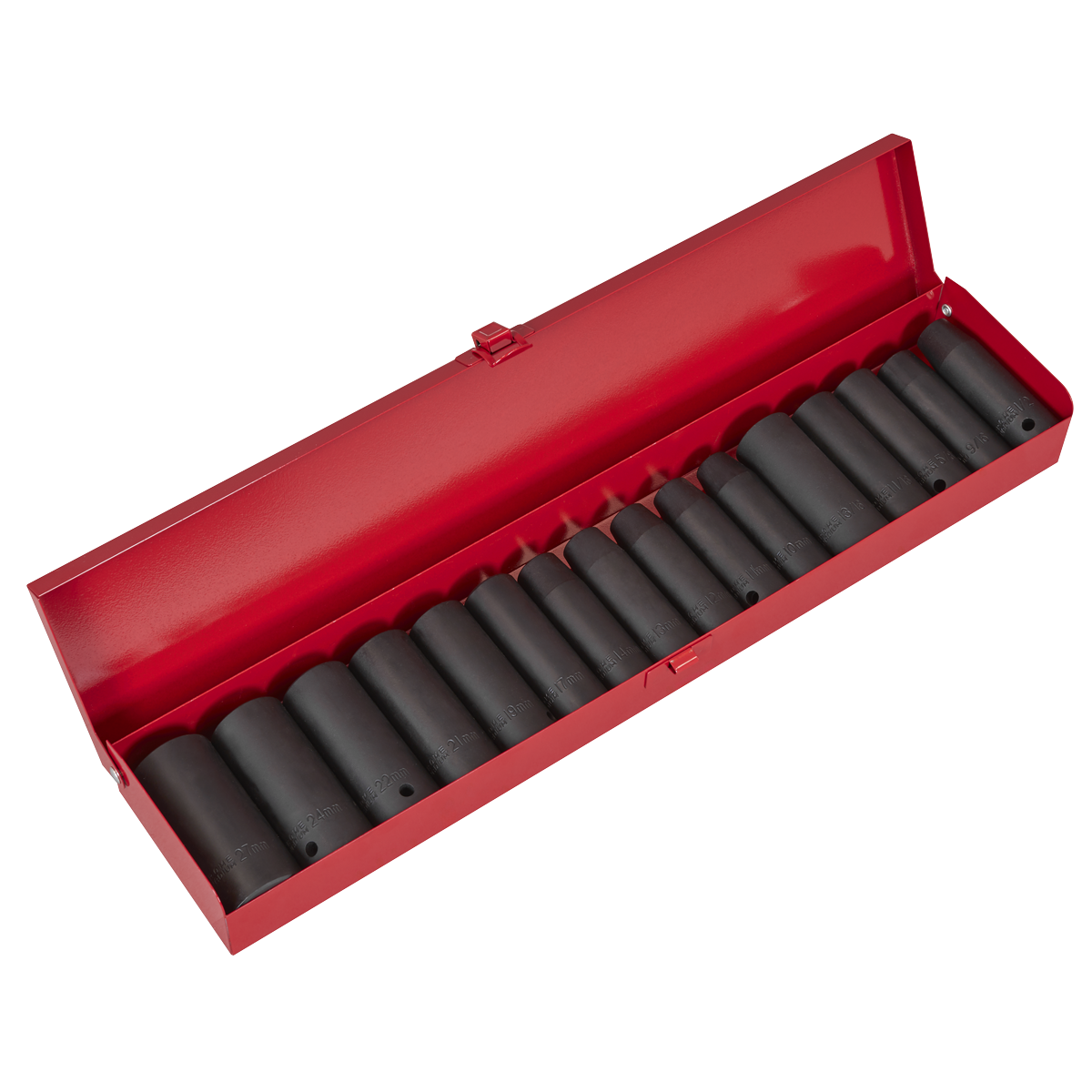 Metric/Imperial Deep Impact Socket Set 1/2"Sq Drive 16pc AK685