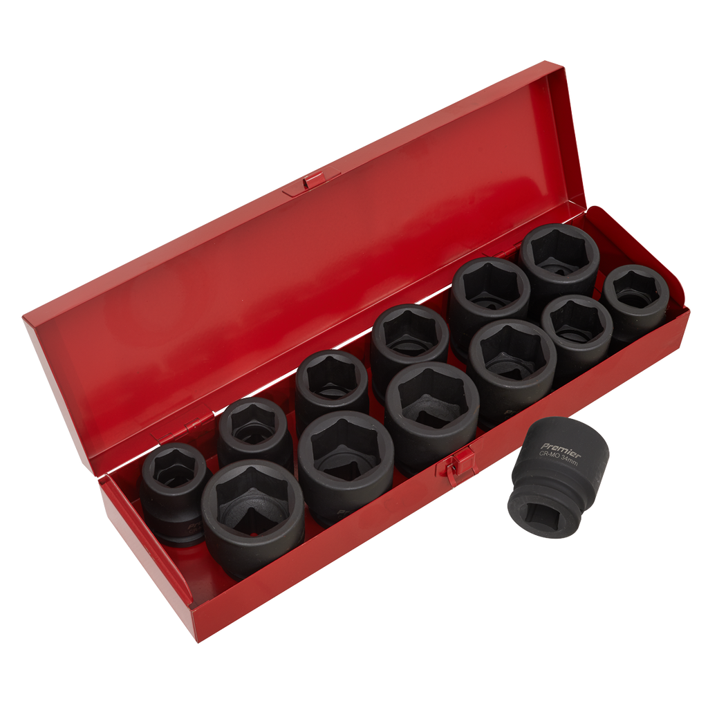 Metric/Imperial Impact Socket Set 3/4"Sq Drive 13pc AK686