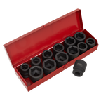 Metric/Imperial Impact Socket Set 3/4"Sq Drive 13pc AK686
