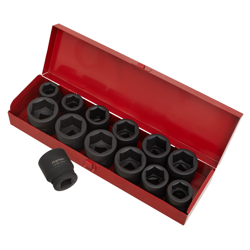 Metric/Imperial Impact Socket Set 3/4"Sq Drive 13pc AK686