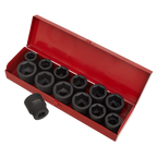Metric/Imperial Impact Socket Set 3/4"Sq Drive 13pc AK686