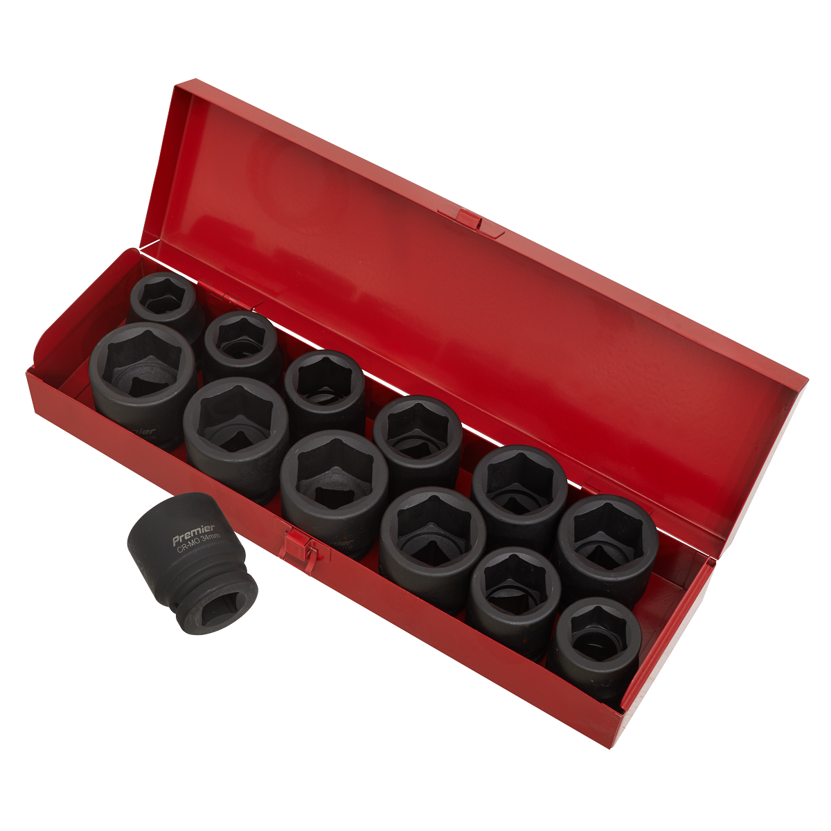 Metric/Imperial Impact Socket Set 3/4"Sq Drive 13pc AK686