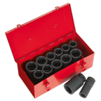 Metric/Imperial Deep Impact Socket Set 3/4"Sq Drive 13pc AK687