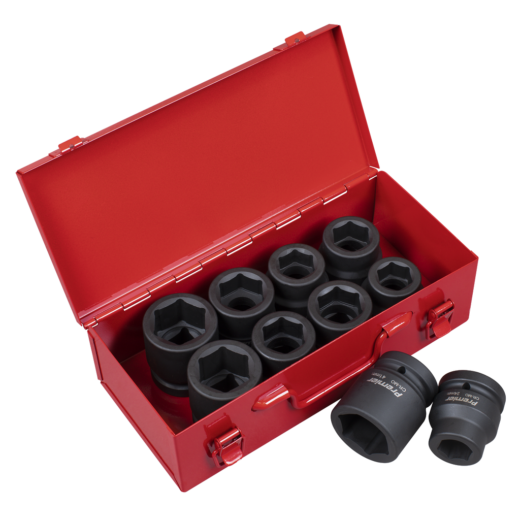 Metric/Imperial Impact Socket Set 1"Sq Drive 10pc AK688