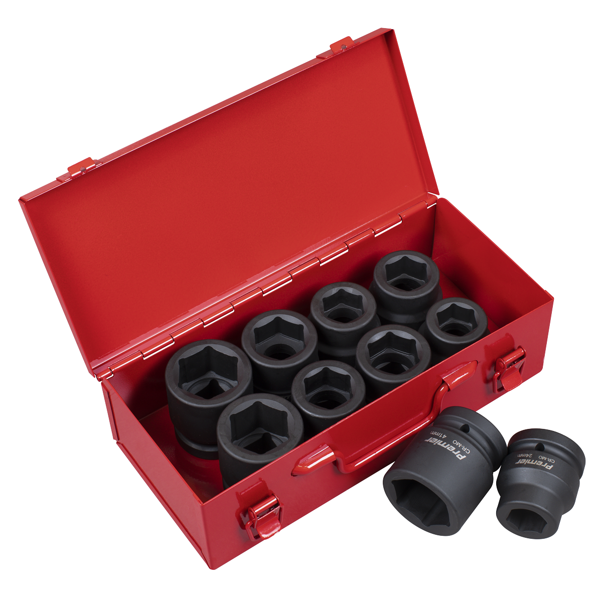 Metric/Imperial Impact Socket Set 1"Sq Drive 10pc AK688