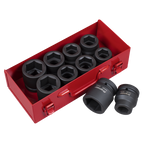 Metric/Imperial Impact Socket Set 1"Sq Drive 10pc AK688