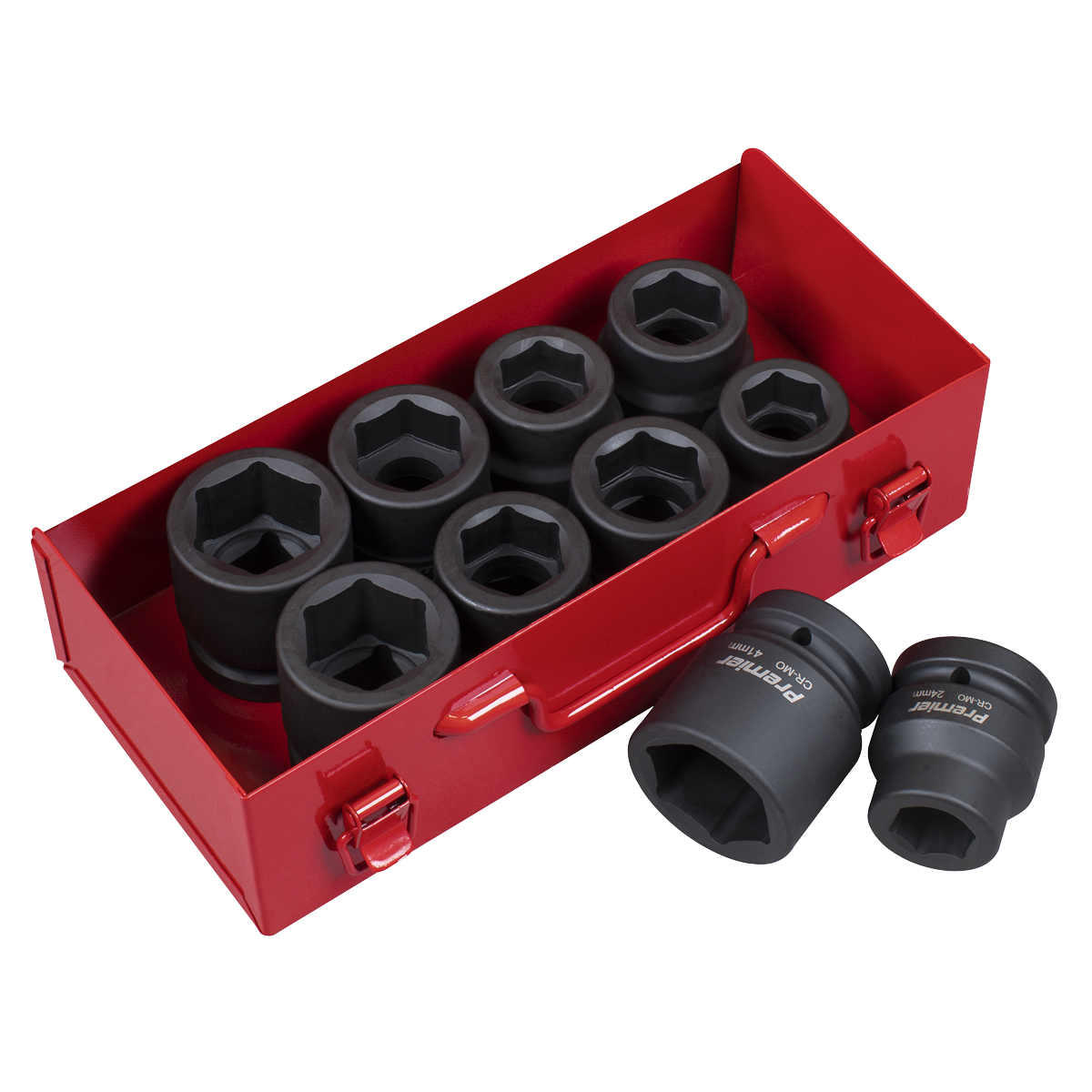 Metric/Imperial Impact Socket Set 1"Sq Drive 10pc AK688