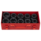 Metric/Imperial Impact Socket Set 1"Sq Drive 10pc AK688