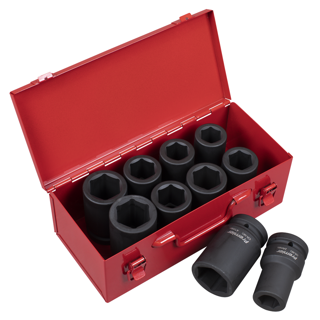 Metric/Imperial Deep Impact Socket Set 1"Sq Drive 10pc AK689