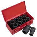 Metric/Imperial Deep Impact Socket Set 1"Sq Drive 10pc AK689
