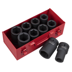 Metric/Imperial Deep Impact Socket Set 1"Sq Drive 10pc AK689