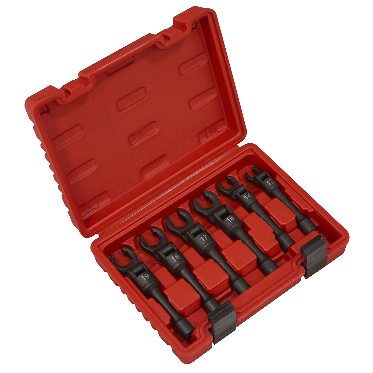 Flexi-Head Flare Nut Diesel Injection Wrench Set 3/8"Sq Drive 6pc AK6901