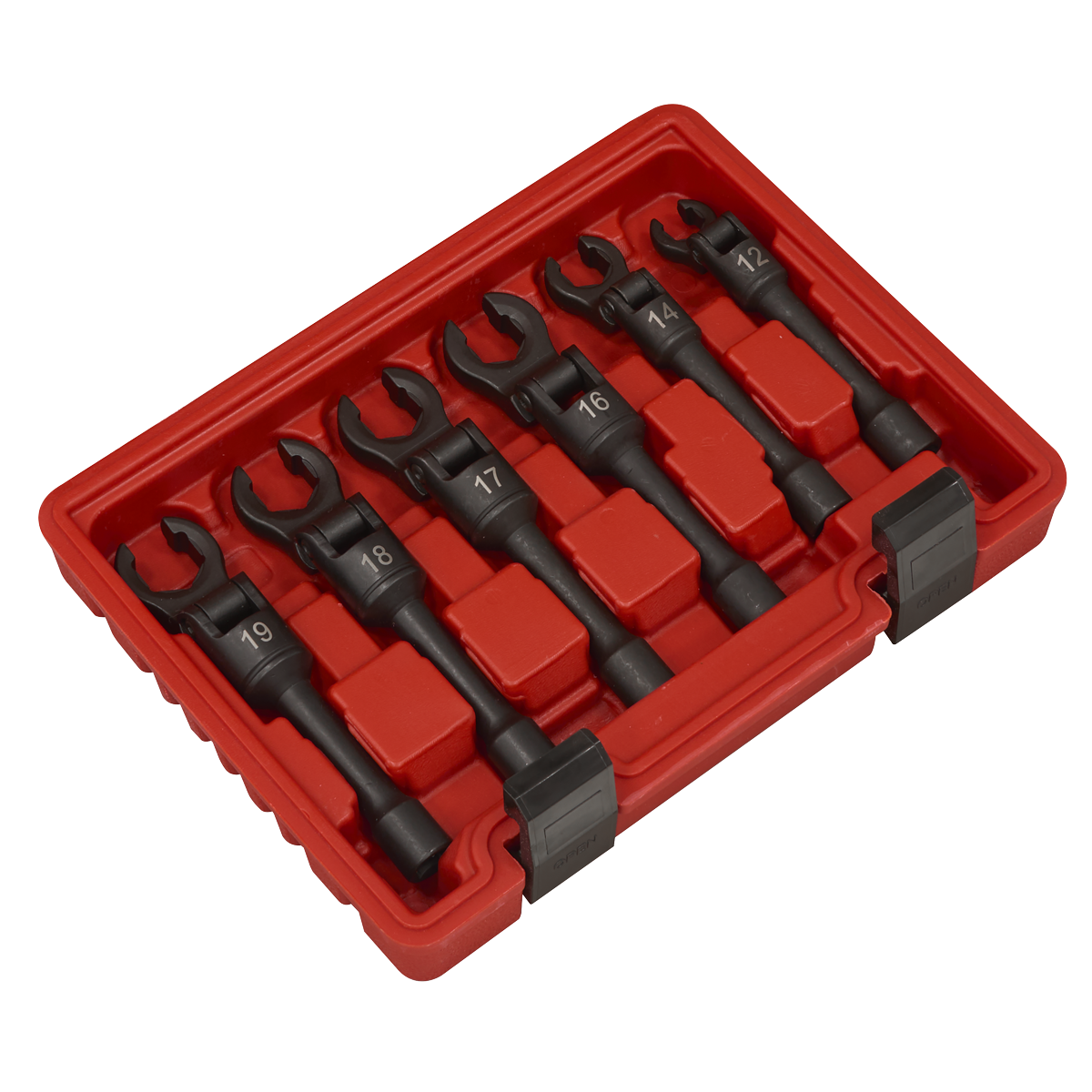 Flexi-Head Flare Nut Diesel Injection Wrench Set 3/8"Sq Drive 6pc AK6901
