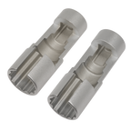 Slim Profile Diesel Piezo Injector Pipe Sockets 3/8"Sq Drive 17 & 18mm 2pc AK6902