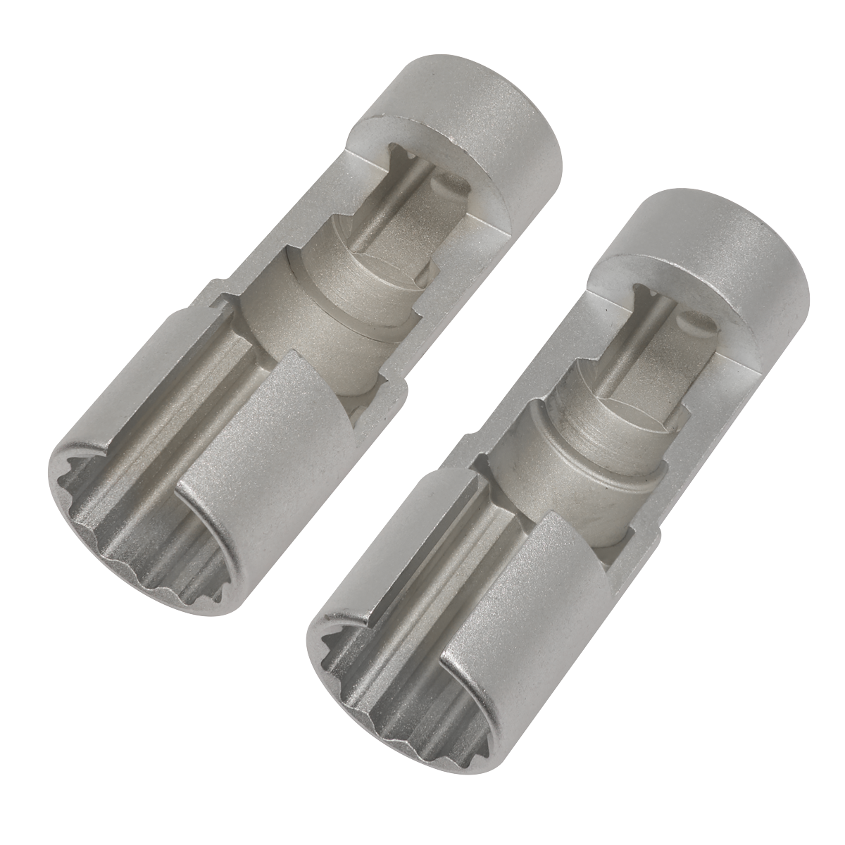 Slim Profile Diesel Piezo Injector Pipe Sockets 3/8"Sq Drive 17 & 18mm 2pc AK6902