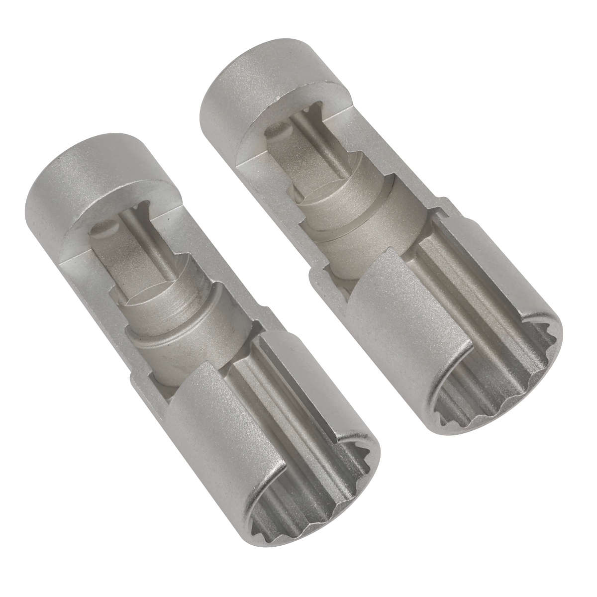 Slim Profile Diesel Piezo Injector Pipe Sockets 3/8"Sq Drive 17 & 18mm 2pc AK6902