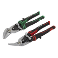 High Leverage Offset Aviation Tin Snip Set 2pc AK69072