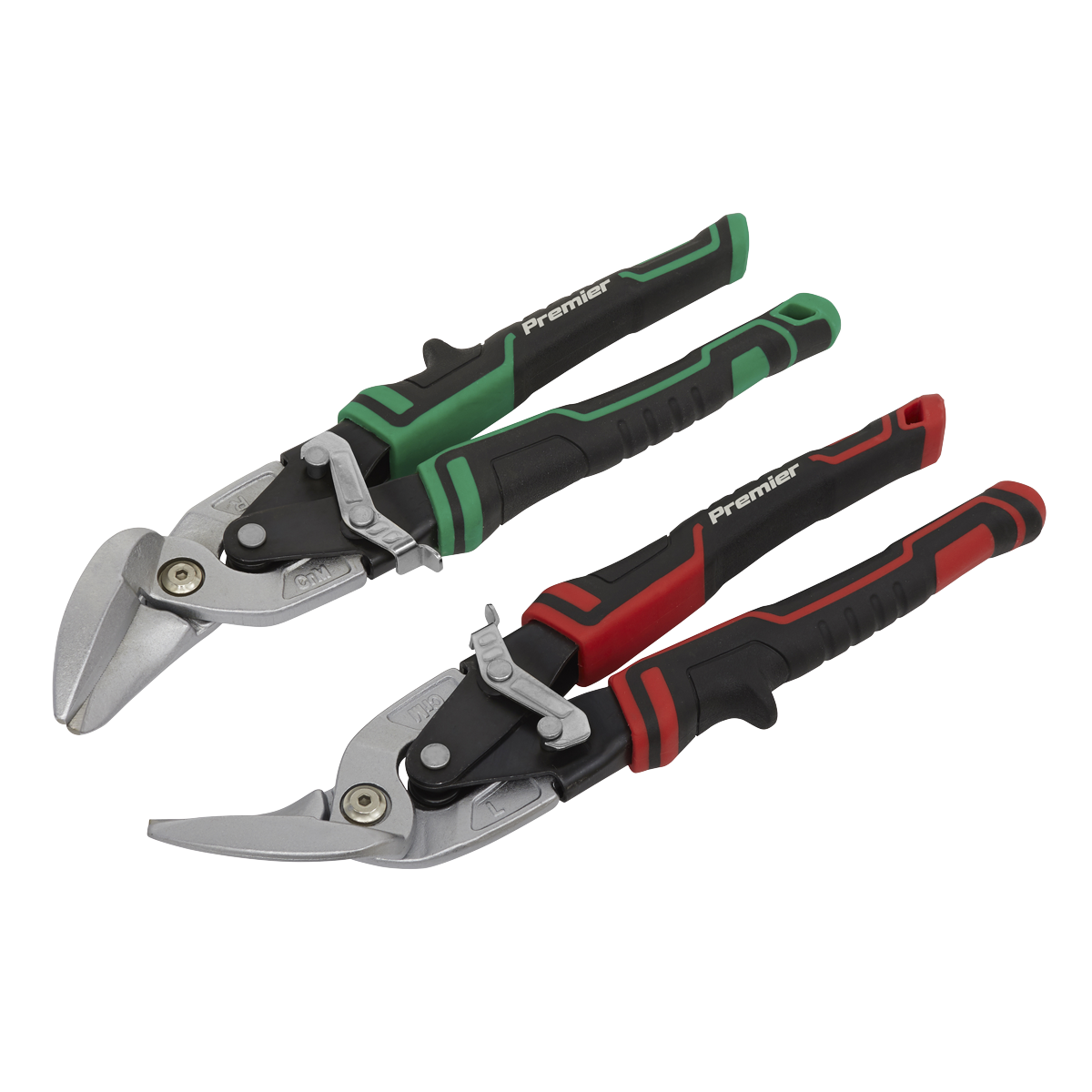 High Leverage Offset Aviation Tin Snip Set 2pc AK69072