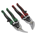 High Leverage Offset Aviation Tin Snip Set 2pc AK69072