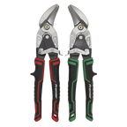 High Leverage Offset Aviation Tin Snip Set 2pc AK69072