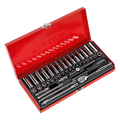 Metric/Imperial Socket Set 1/4"Sq Drive 41pc AK690