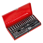 Metric/Imperial Socket Set 1/4"Sq Drive 41pc AK690