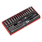 Metric/Imperial Socket Set 1/4"Sq Drive 41pc AK690
