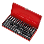 Metric/Imperial Socket Set 1/4"Sq Drive 41pc AK690