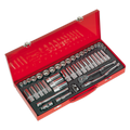 Metric/Imperial Socket Set 3/8"Sq Drive 45pc AK692