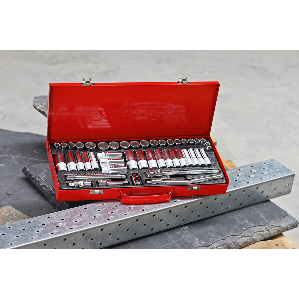 Metric/Imperial Socket Set 3/8"Sq Drive 45pc AK692